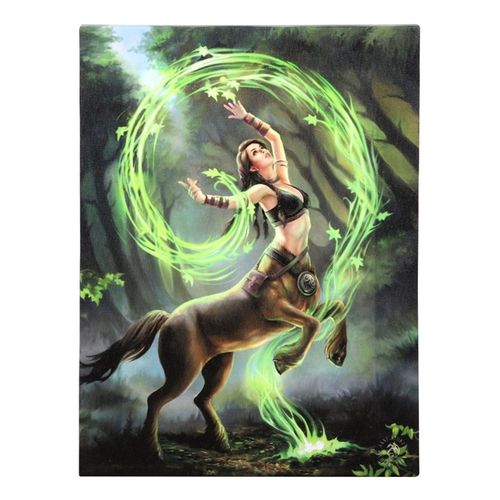19x25cm Earth Element Sorceress Canvas Plaque by Anne Stokes 🇬🇧