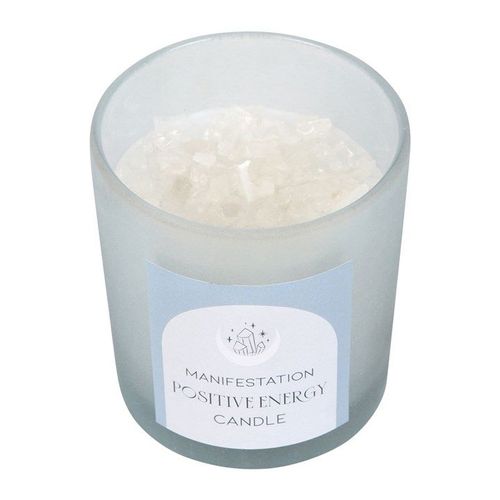 Positive Energy White Sage Crystal Chip Candle 🇬🇧