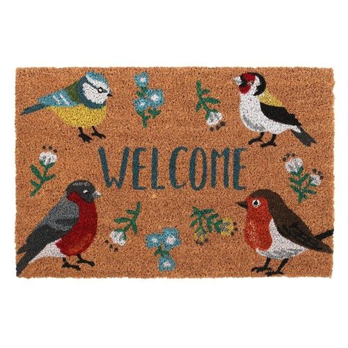 Natural British Garden Birds Doormat 🇬🇧