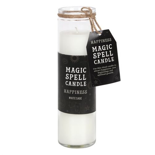 White Sage 'Happiness' Spell Tube Candle 🇬🇧
