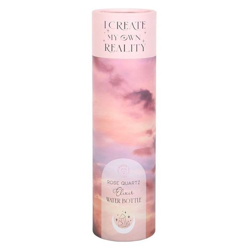 Rose Quartz Create My Own Reality Glass Water Bottle 🇬🇧