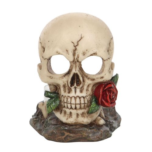 Skull Rose Tealight Holder 🇬🇧