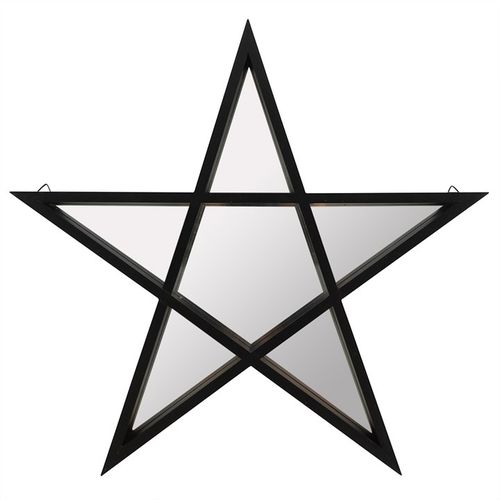 Black Framed Pentagram Mirror 🇬🇧