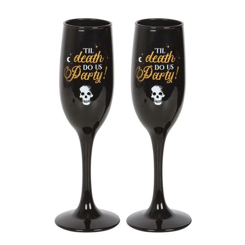 Til Death Do Us Party Champagne Flute Set 🇬🇧