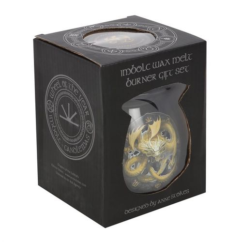 Imbolc Wax Melt Burner Gift Set by Anne Stokes 🇬🇧