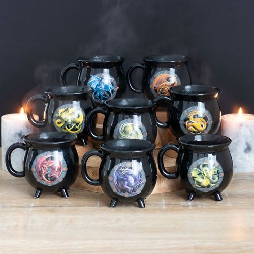 Litha Colour Changing Cauldron Mug by Anne Stokes 🇬🇧