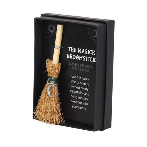 Crescent Moon Mini Magick Broomstick 🇬🇧