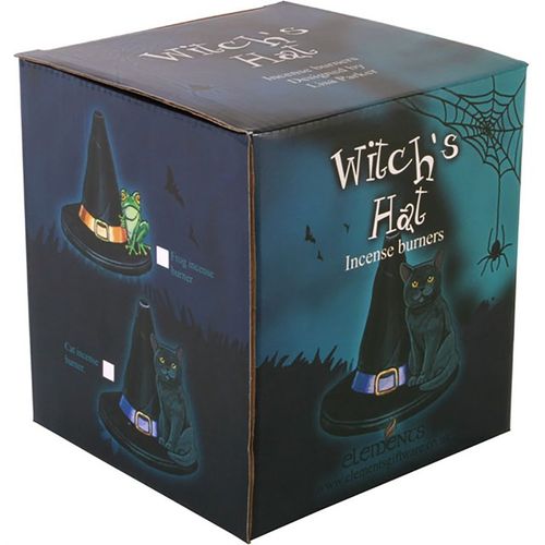 Witch Hat With Cat Incense Cone Holder 🇬🇧
