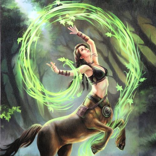 19x25cm Earth Element Sorceress Canvas Plaque by Anne Stokes 🇬🇧