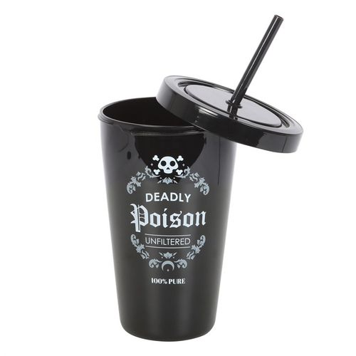 Deadly Poison Plastic Tumbler with Straw 🇬🇧