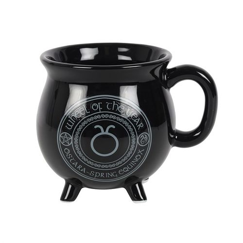 Ostara Colour Changing Cauldron Mug by Anne Stokes 🇬🇧