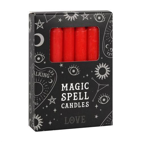 Set of 12 Red 'Love' Spell Candles 🇬🇧