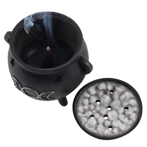 Triple Moon Cauldron Incense Cone Holder 🇬🇧