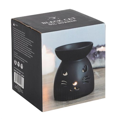 Black Cat Cut Out Oil Burner and Wax Warmer 🇬🇧
