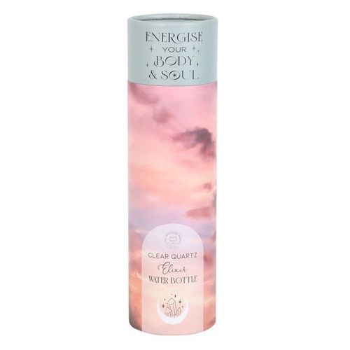 Clear Quartz Body and Soul Glass Water Bottle 🇬🇧