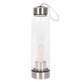 Rose Quartz Purifying Glass Water Bottle 🇬🇧