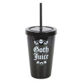 Goth Juice Plastic Tumbler with Straw 🇬🇧