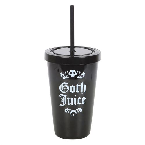 Goth Juice Plastic Tumbler with Straw 🇬🇧