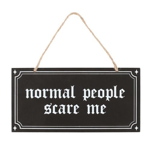 Normal People Scare Me Hanging Sign 🇬🇧
