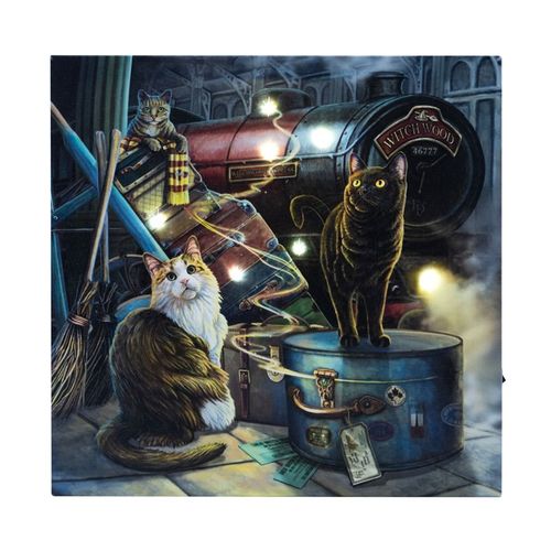 Witchwood Express Light Up Canvas Plaque by Lisa Parker 🇬🇧